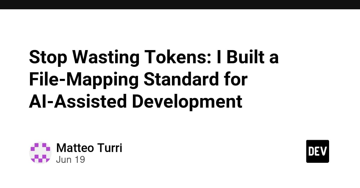 Stop Wasting Tokens: I Built a File-Mapping Standard for AI-Assisted Development