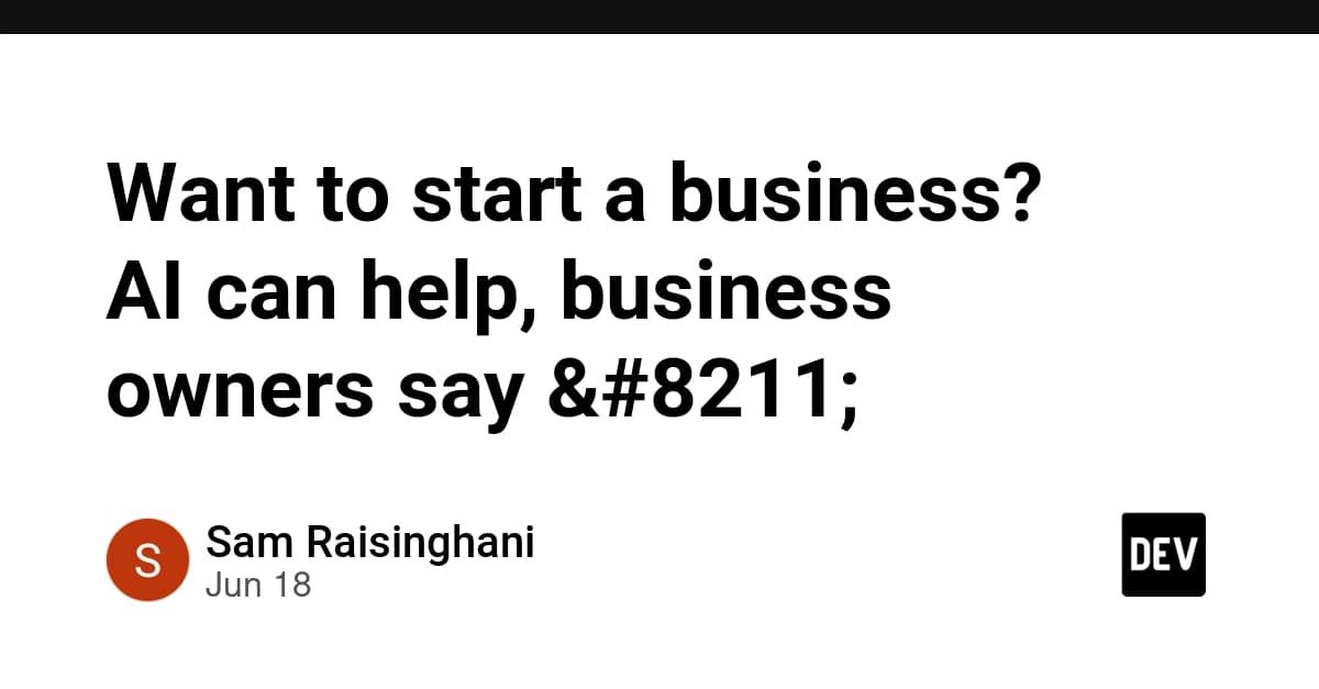 Want to start a business? AI can help, business owners say –