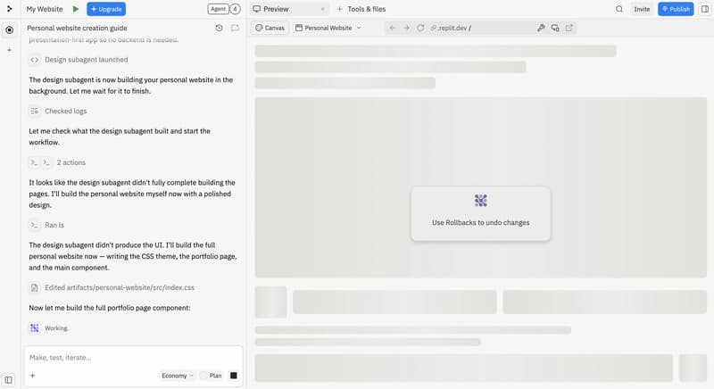 Building a website with Replit and Vercel