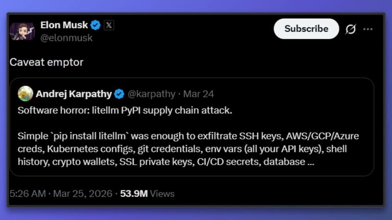 The LiteLLM Supply Chain Attack: A Wake-Up Call for AI Infrastructure