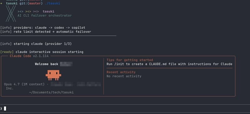 Built tasuki — an AI CLI Orchestrator that Seamlessly Hands Off Between Tools