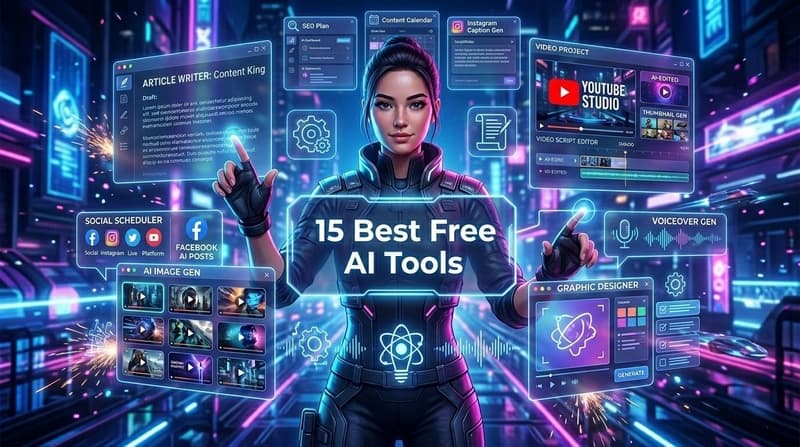15 Best Free AI Tools For Content Creators In 2026